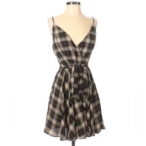 Plaid Spaghetti Strap Dress